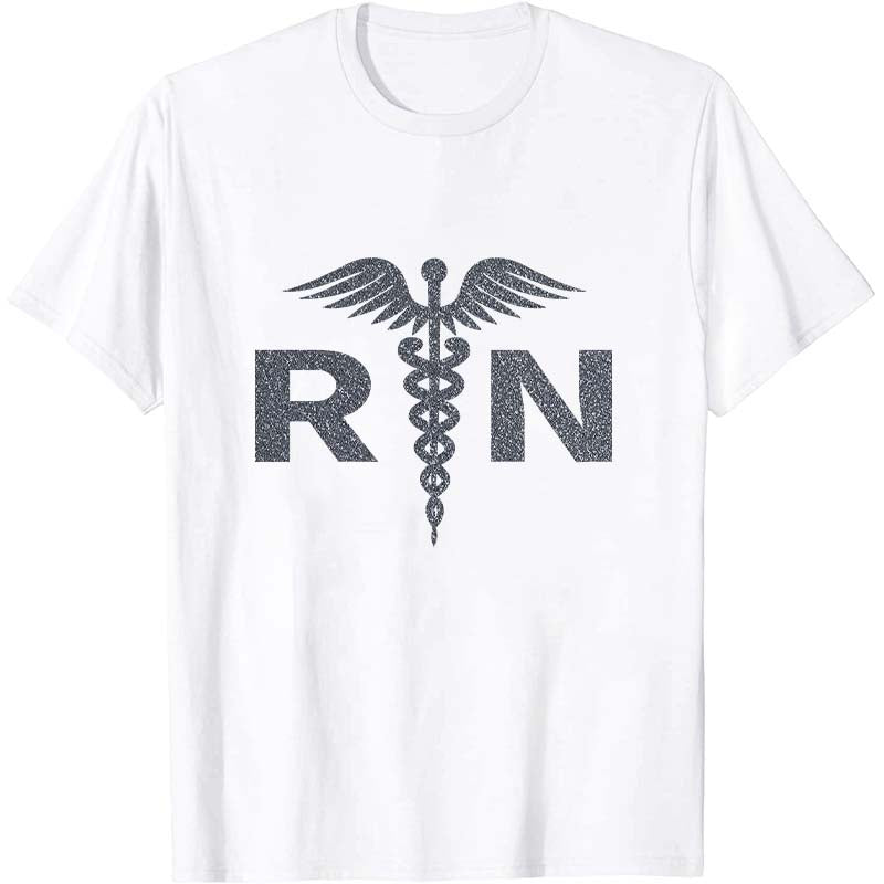 Glitter RN Nurse T-Shirt