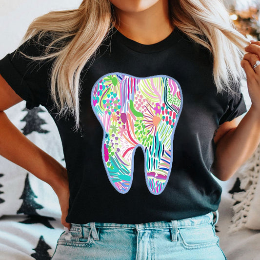 Artistic Tooth Dental T-Shirt