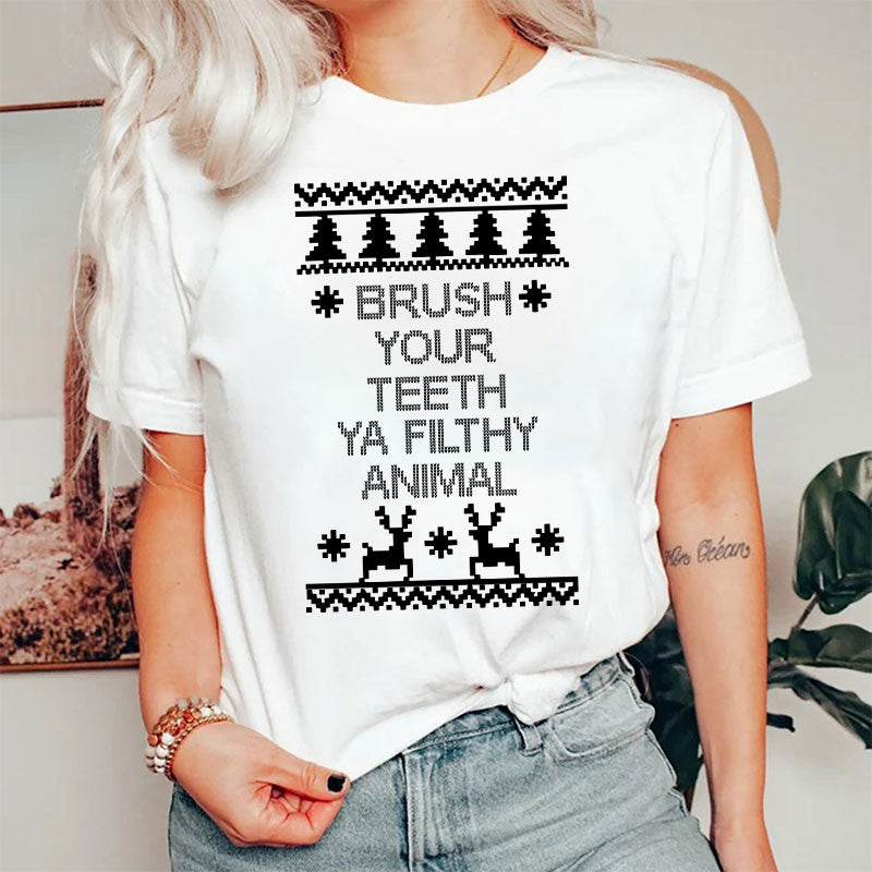 Brush Your Teeth Ya Filthy Animal Dental Nurse T-Shirt