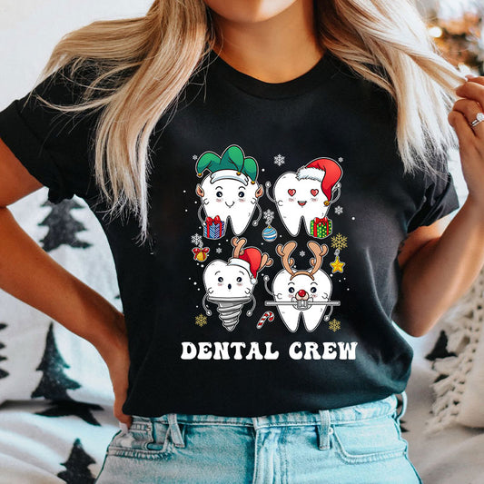 Christmas Dental Crew Dental Nurse T-Shirt