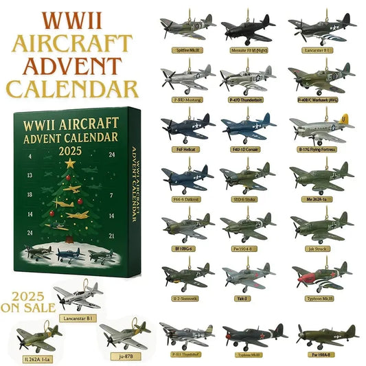 WWII Aircraft Advent Calendar — 24 Mini Warbirds to Unbox (2025 Edition) ✈️🎄