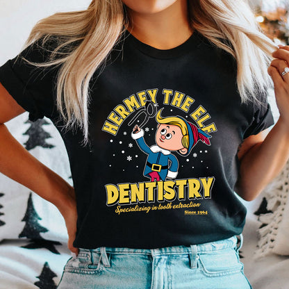 Hermey The Elf Dentistry Dental Nurse T-Shirt