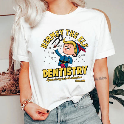 Hermey The Elf Dentistry Dental Nurse T-Shirt