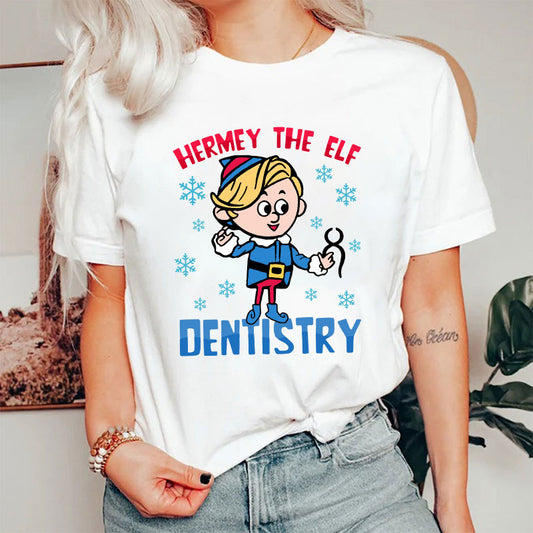 Hermey The Elf Dentistry Snowflake Dental Nurse T-Shirt