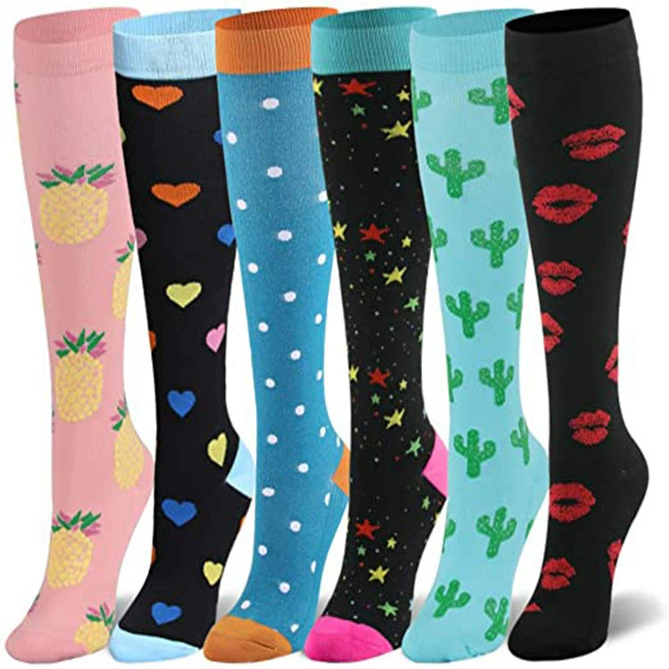 6 Pairs Of Compression Socks for Nurses