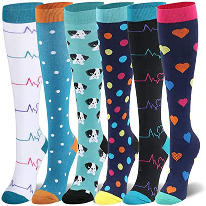 6 Pairs Of Compression Socks for Nurses