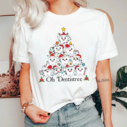 Oh Dentistree Cute Teeth Dental Nurse T-Shirt