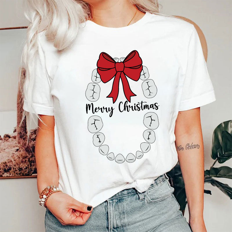 Oral Surgeon Merry Christmas Dental Nurse T-Shirt