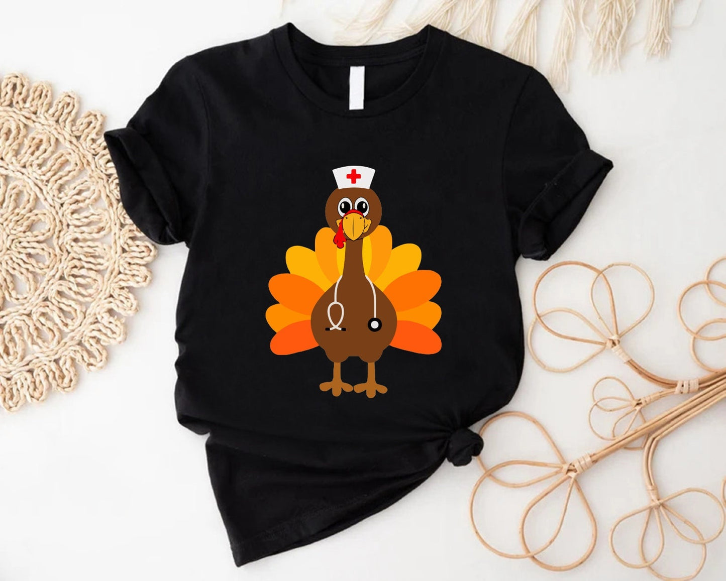 Turkey Thanksgiving Nurse T-Shirt