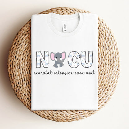 Neonatal Intensive Care Unit Elephant NICU Nurse T-Shirt