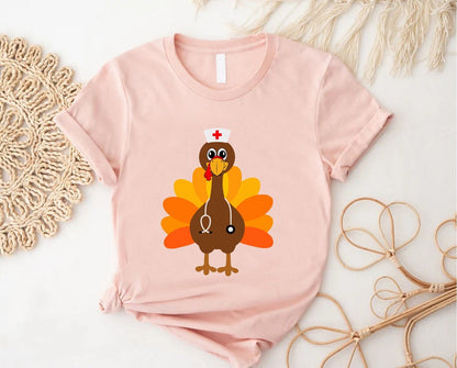 Turkey Thanksgiving Nurse T-Shirt