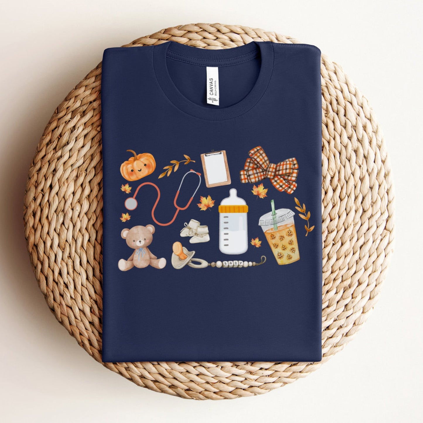 Mother Baby Thanksgiving Nurse T-Shirt