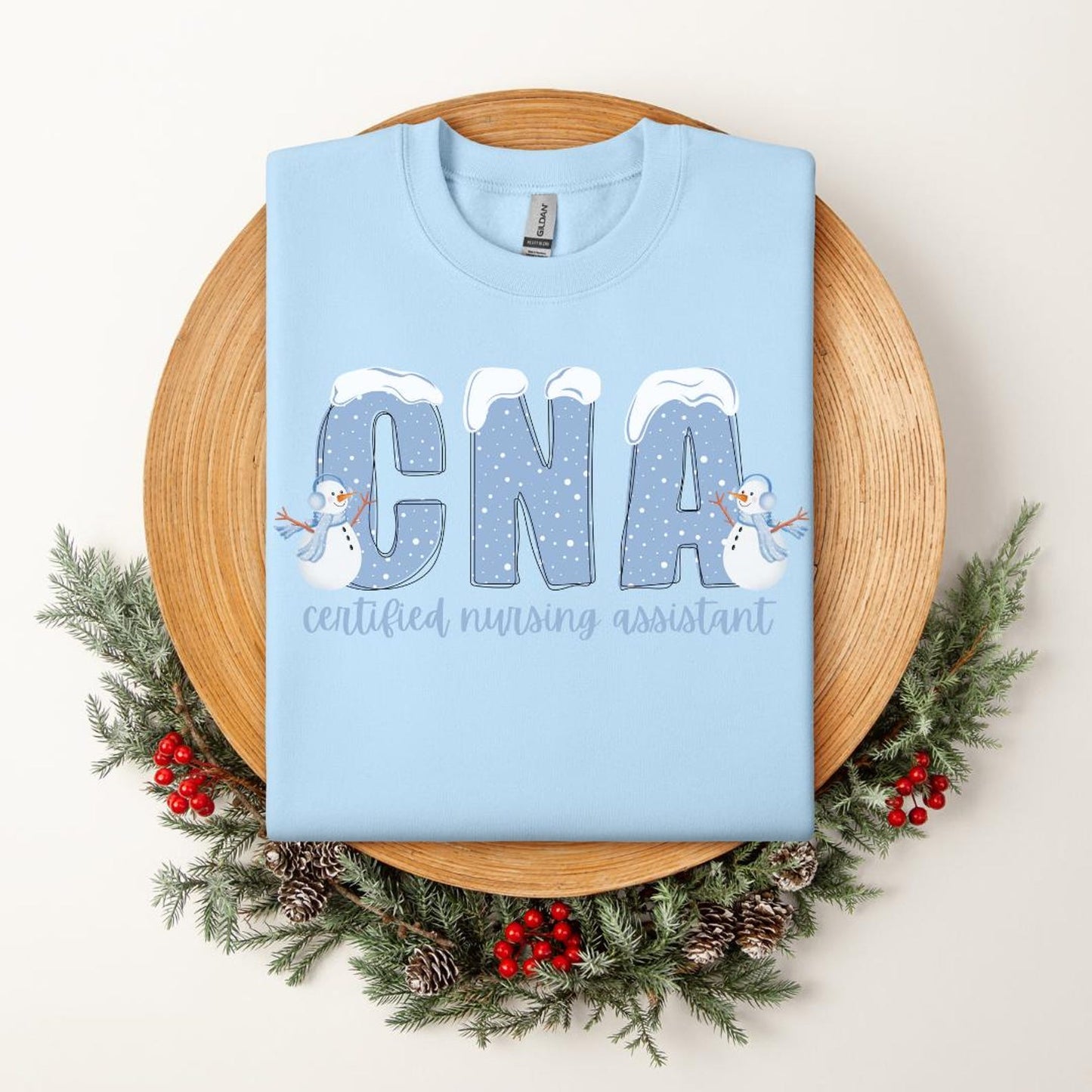 Certified Nursing Assistant Christmas Snowman Nurse T-Shirt