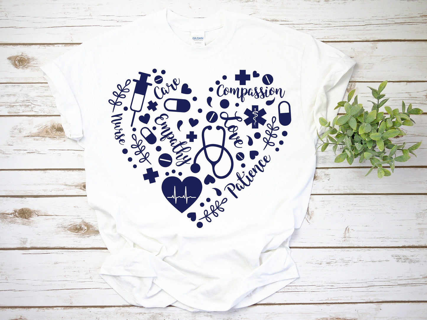 Care Empathy Love Compassion Patience Nurse T-Shirt