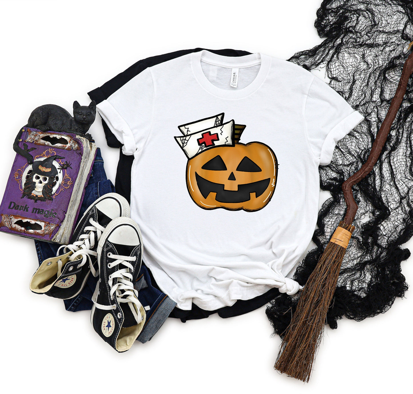 Halloween Pumpkin Nurse T-Shirt