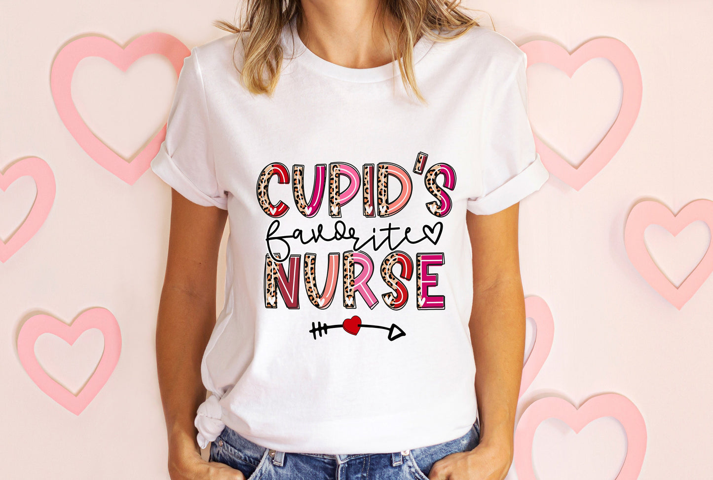 Valentine's Day Cupid's Favorite Nurse T-Shirt