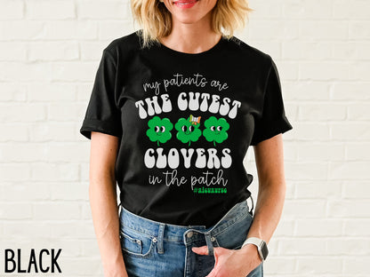 The Cutest Clovers Saint Patrick's Day Nicu Nurse T-Shirt