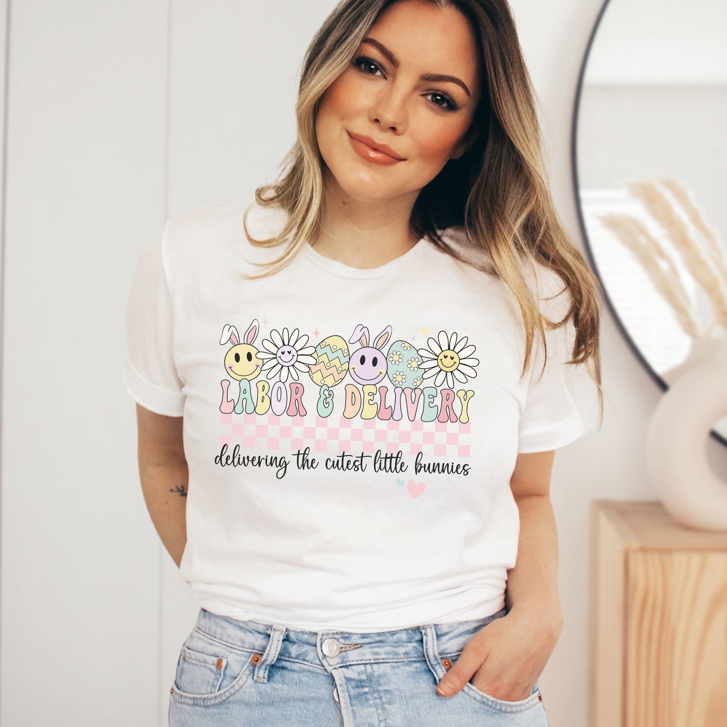 Labor and Delivery Easter Nurse T-Shirt