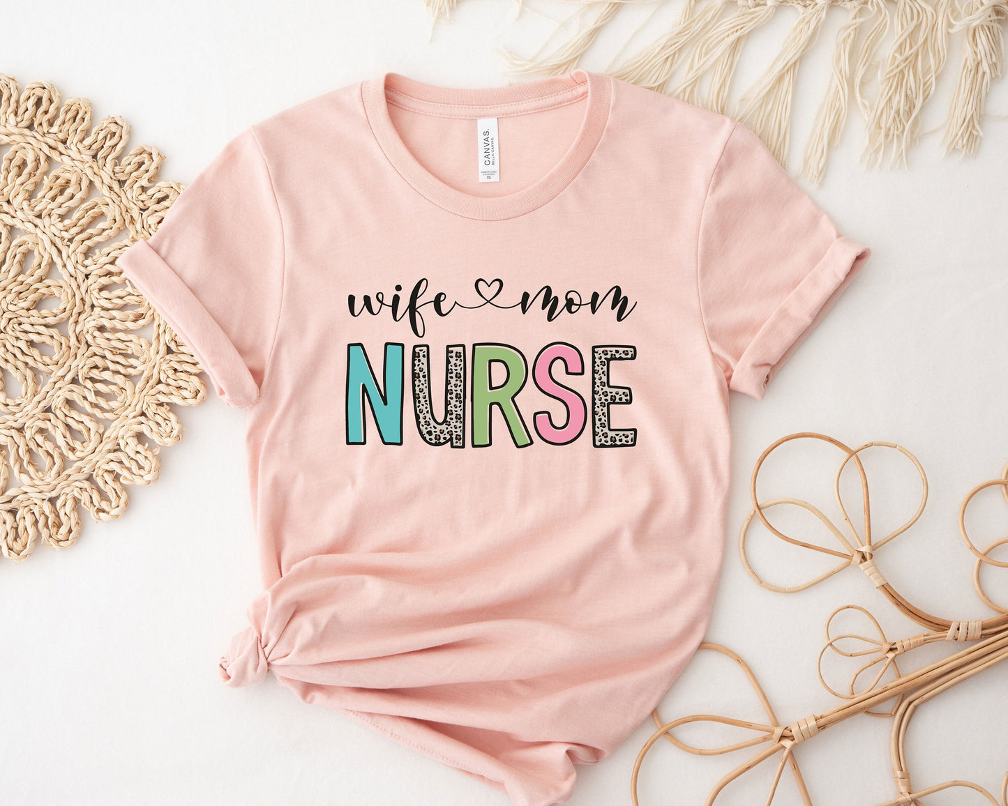 Wife Mom Nurse Mother's Day Nurse T-Shirt