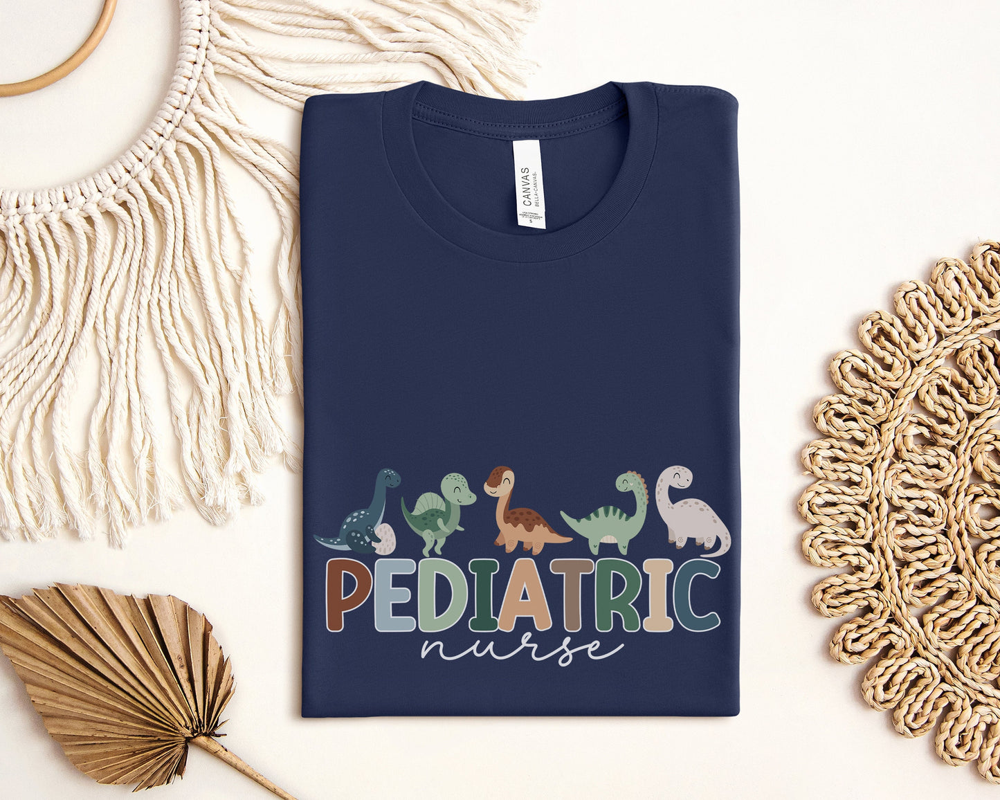 Cute Dinosaurs Pediatrics Nurse T-Shirt