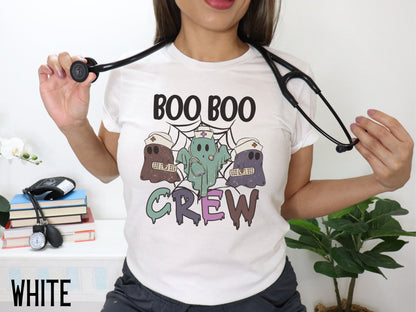 Boo Boo Crew Spooky Halloween Nurse T-Shirt