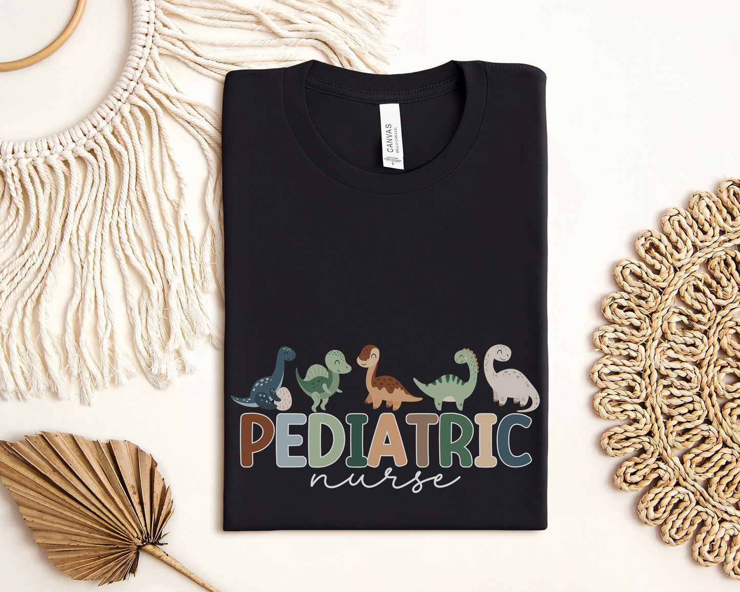 Cute Dinosaurs Pediatrics Nurse T-Shirt