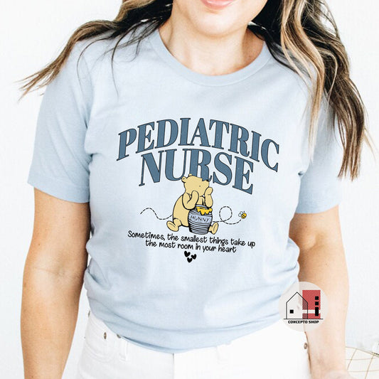 Winnie the Pooh Peds Nurse T-Shirt