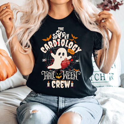 Spooky Cardiology Halloween Nurse T-Shirt