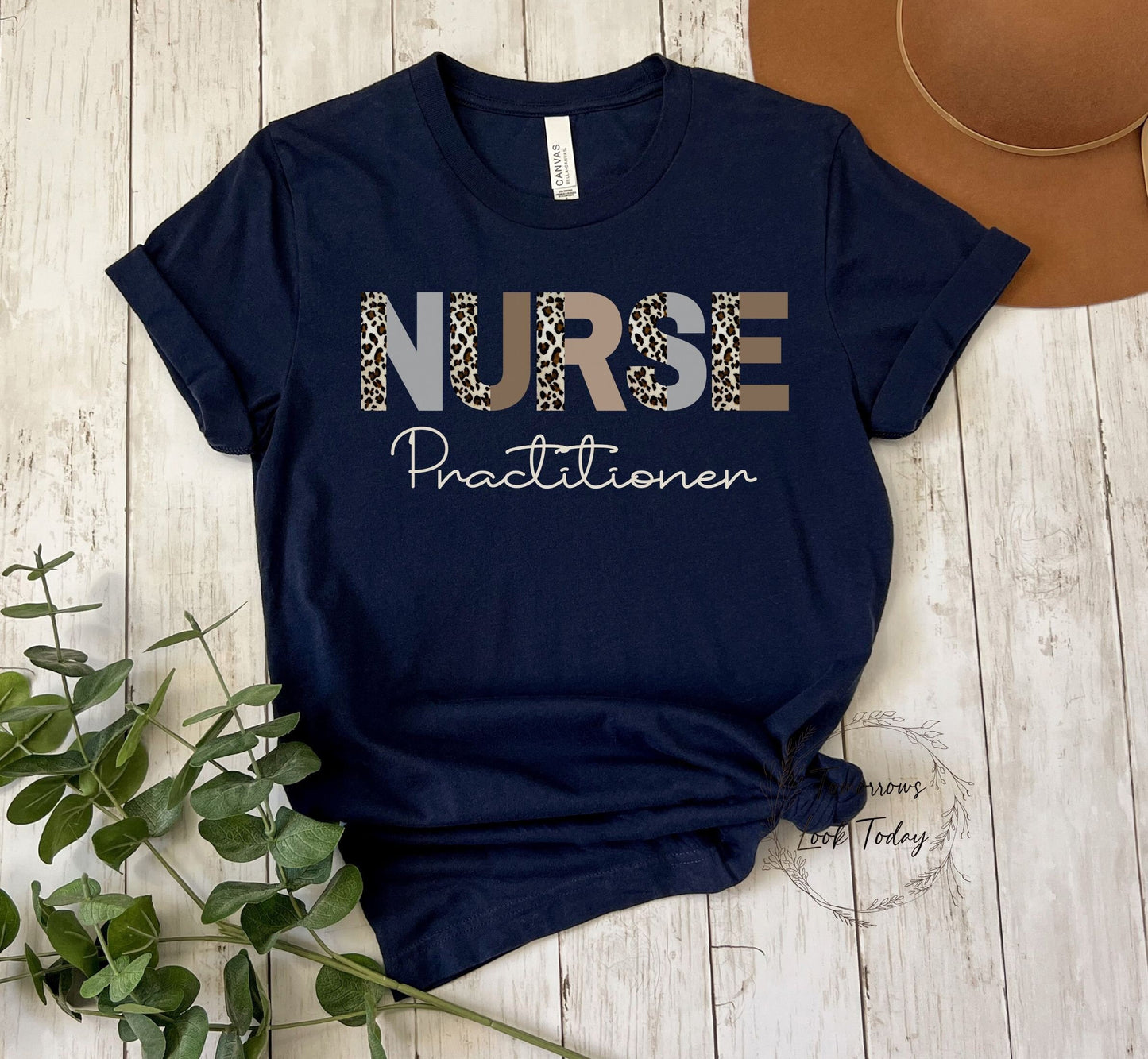 Nurse Practitioner Leopard Print Nurse T-Shirt