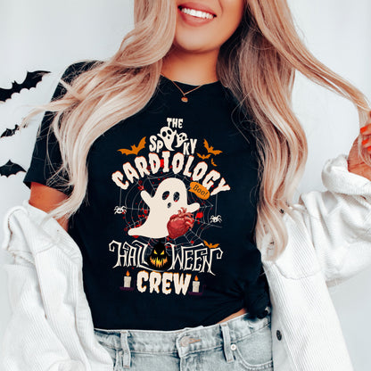 Spooky Cardiology Halloween Nurse T-Shirt