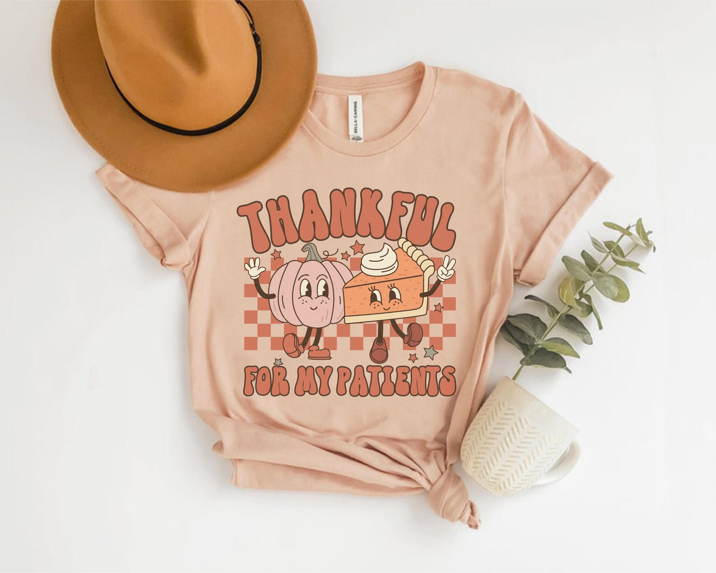 Thankful For My Patients Thanksgiving Nurse T-Shirt