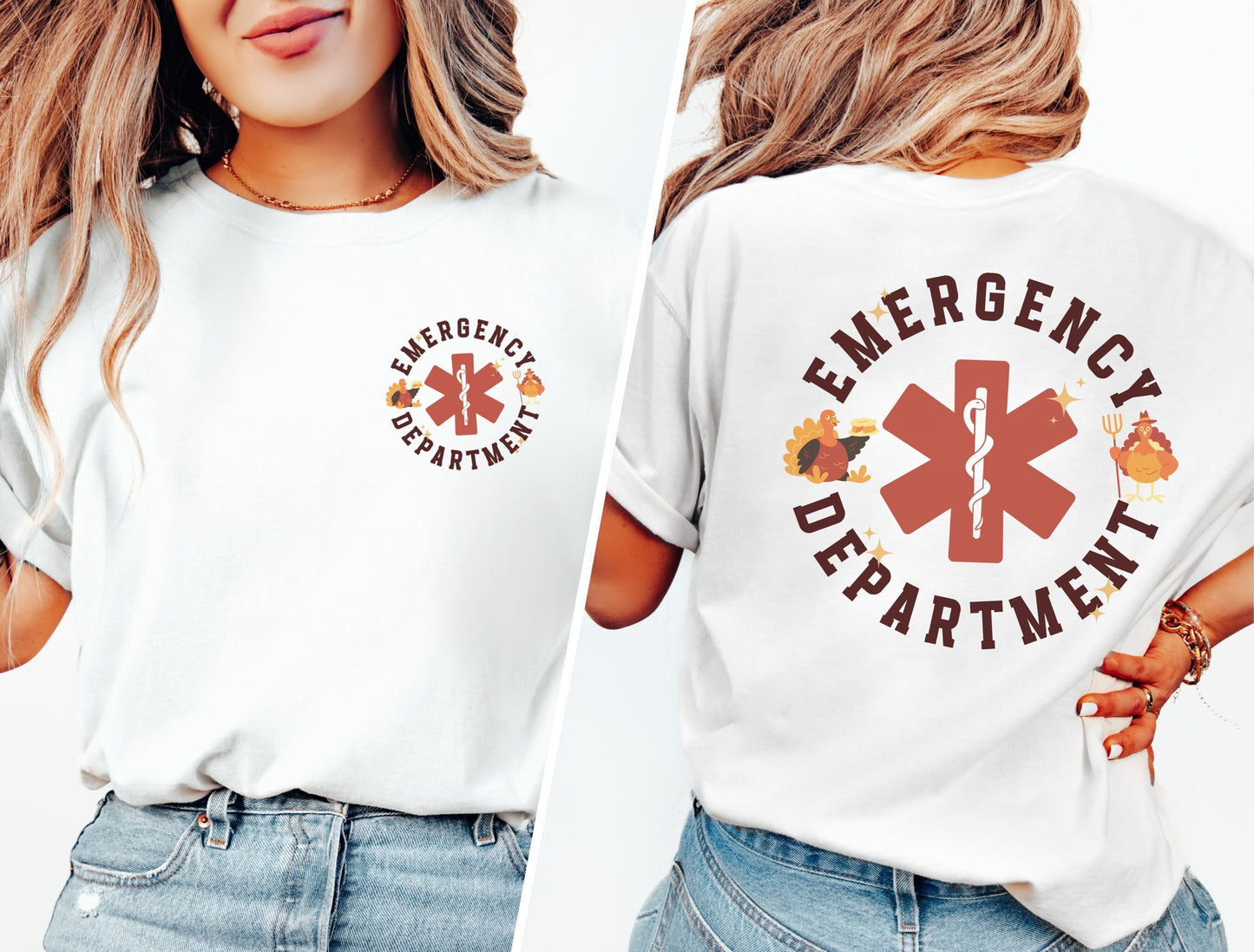 Emergency Department Thanksgiving Nurse T-Shirt