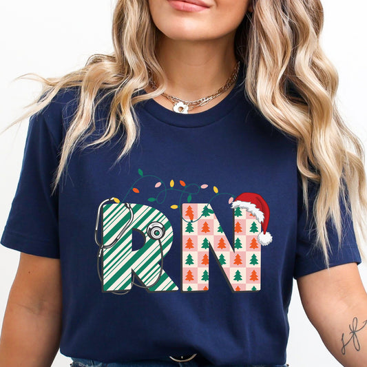 RN Christmas Nurse T-Shirt