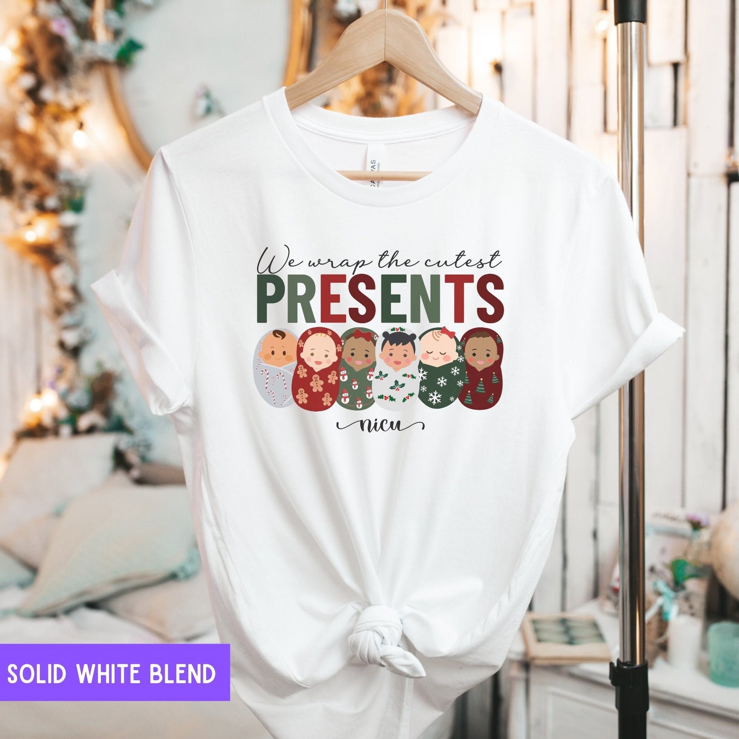 We Wrap the Cutest Presents NICU Nurse T-Shirt