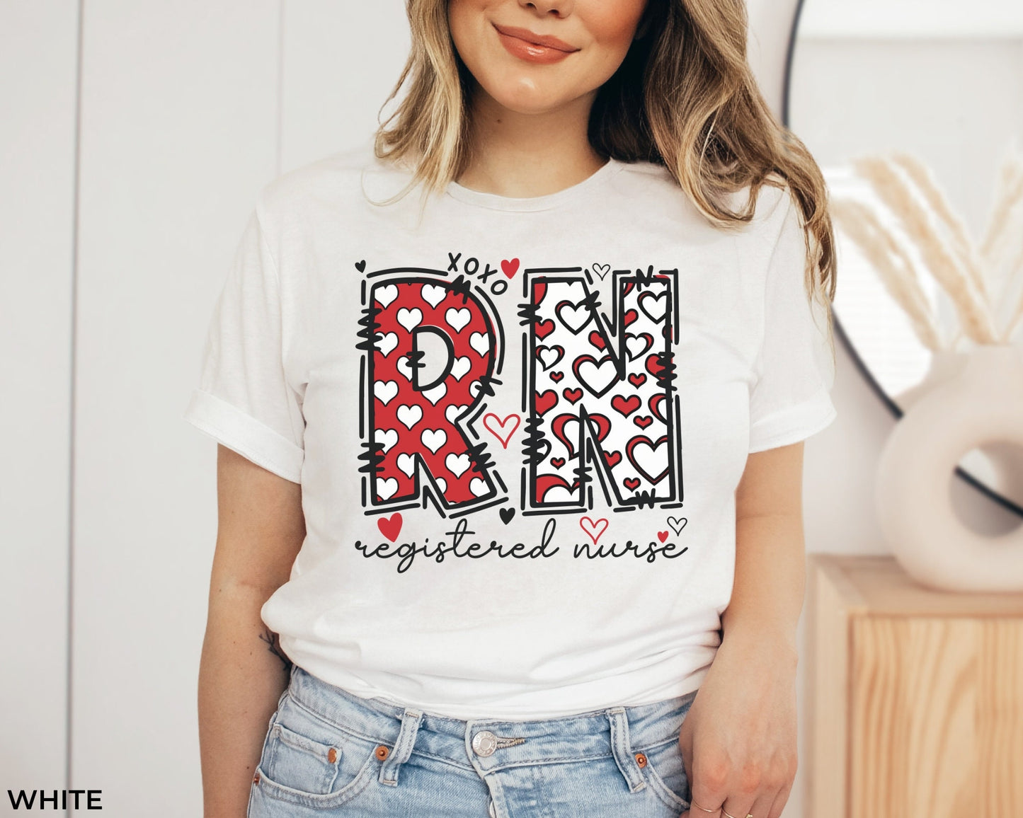 Valentine's Day RN Nurse T-Shirt