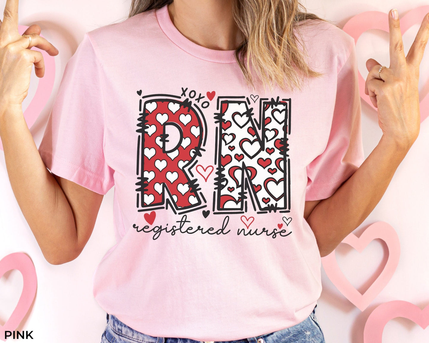 Valentine's Day RN Nurse T-Shirt