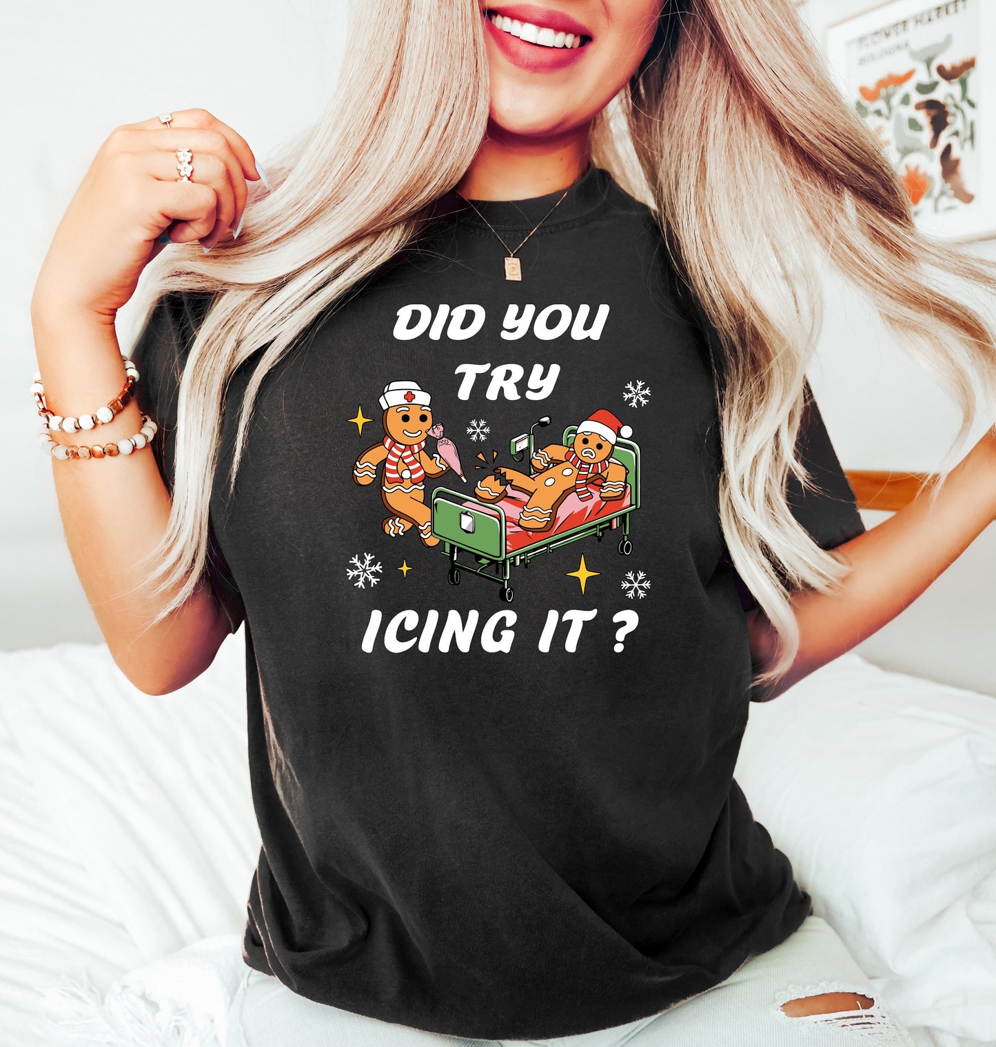 Did You Try Icing it Christmas Nurse T-Shirt