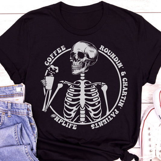 Nurse Practitioner Skeleton Nurse T-Shirt