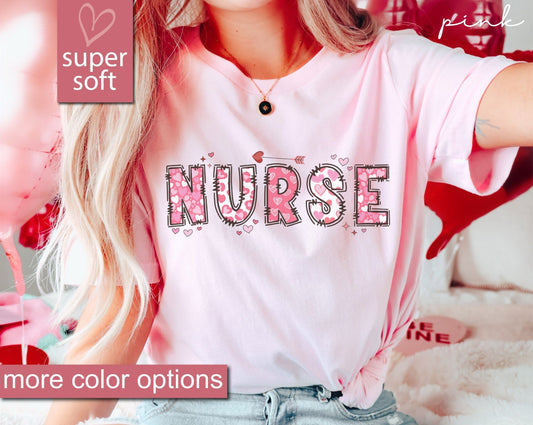 Valentine's Day Nurse T-Shirt