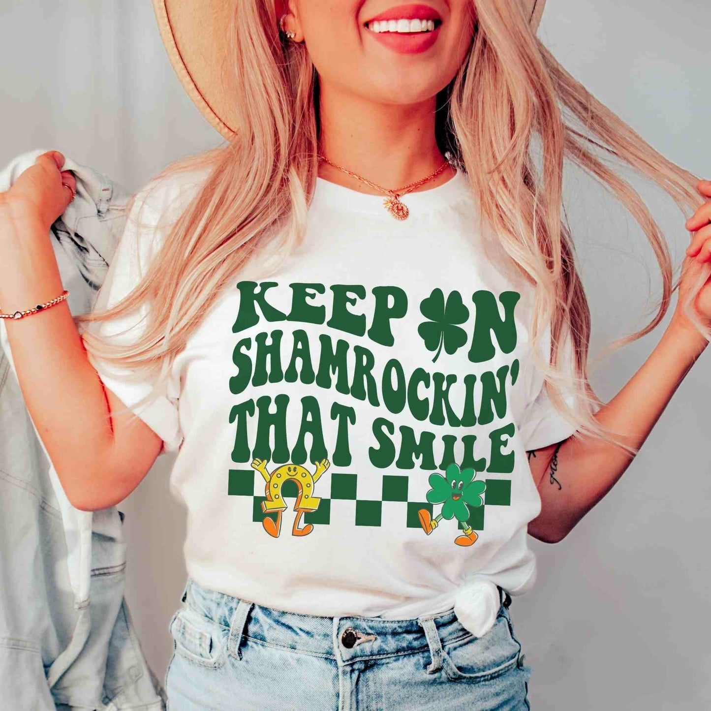 Keep On Shamrockin That Smile St Patrick Dental Nurse T-Shirt