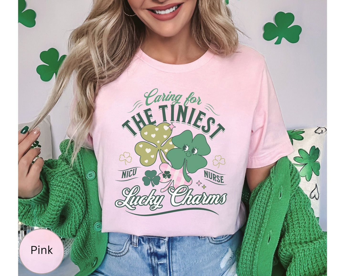 Saint Patrick's Day Lucky NICU Nurse T-Shirt