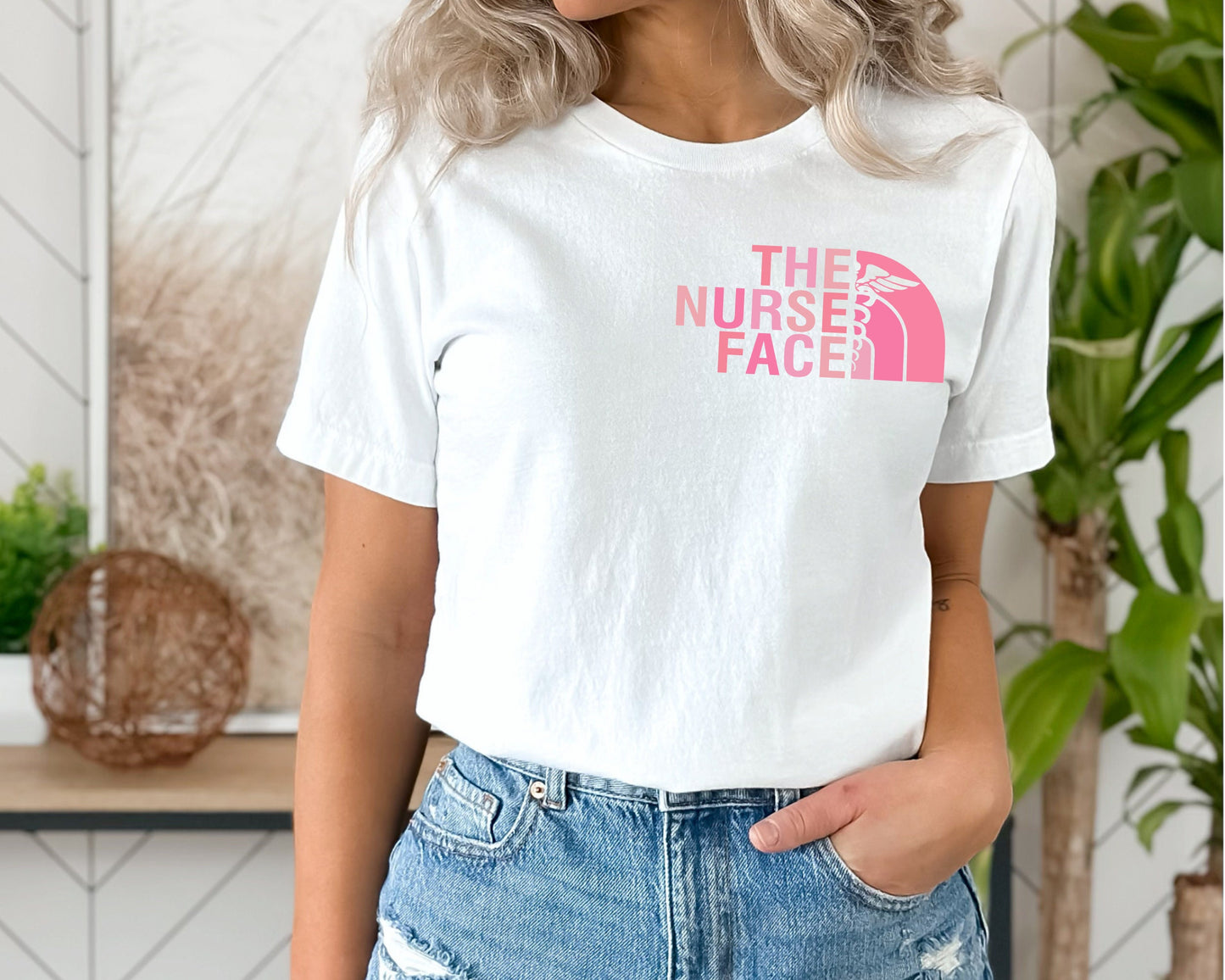 The Nurse Face Pink Version Registered Nurse T-Shirt