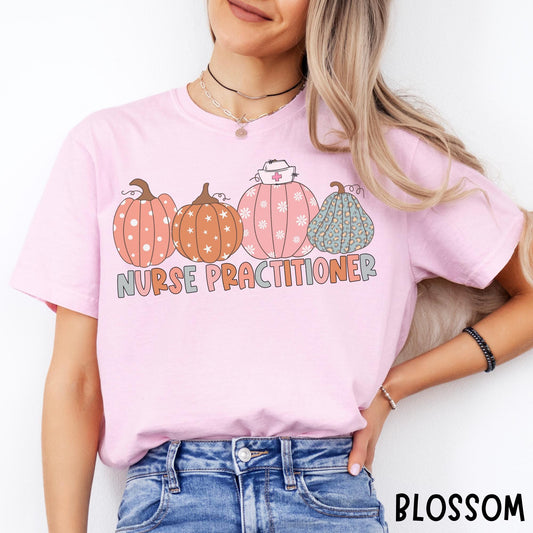 Nurse Practitioner  Pumpkin Nurse T-Shirt