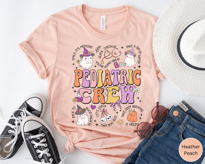 Halloween Pediatric Crew Nurse T-Shirt