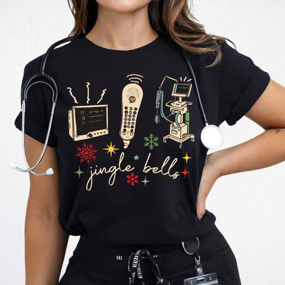 Jingle Bells Christmas Nurse T-Shirt