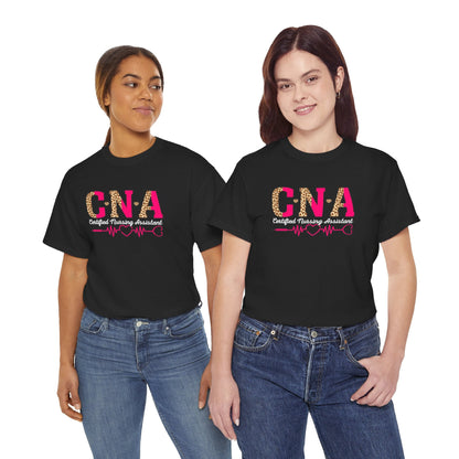 Leopard Print CNA Nurse T-Shirt