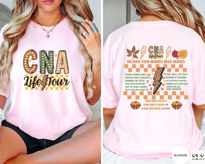 CNA Life Tour Fall Thanksgiving Nurse T-Shirt