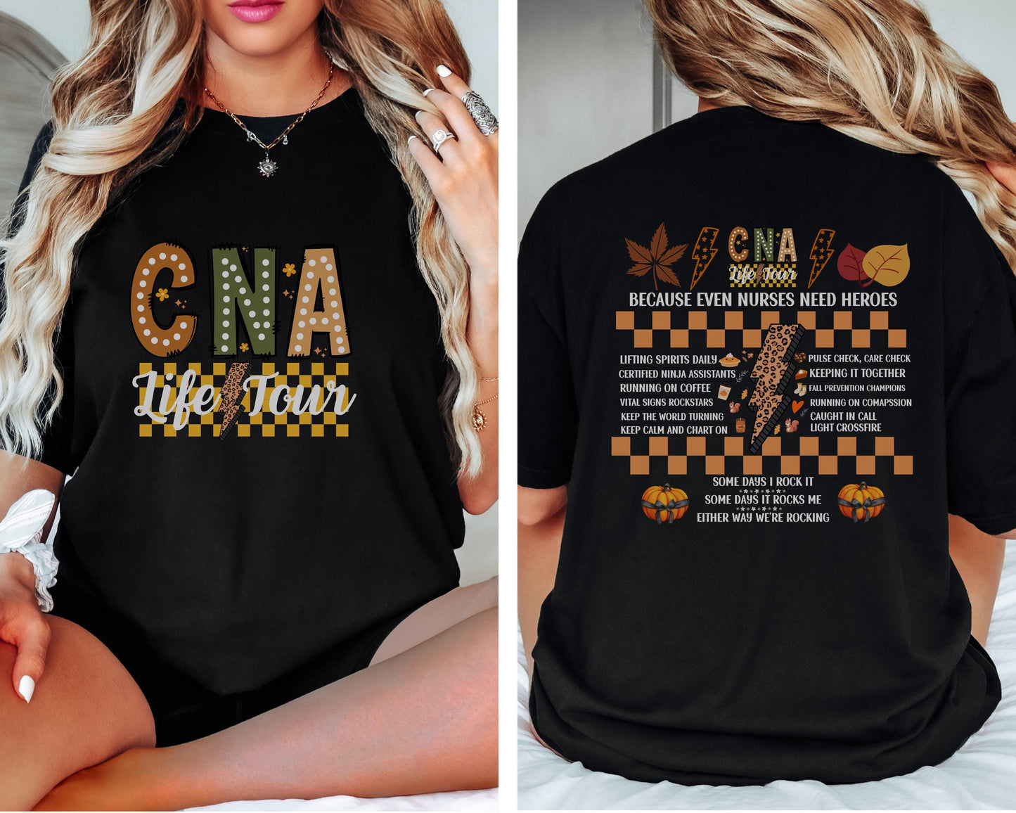 CNA Life Tour Fall Thanksgiving Nurse T-Shirt