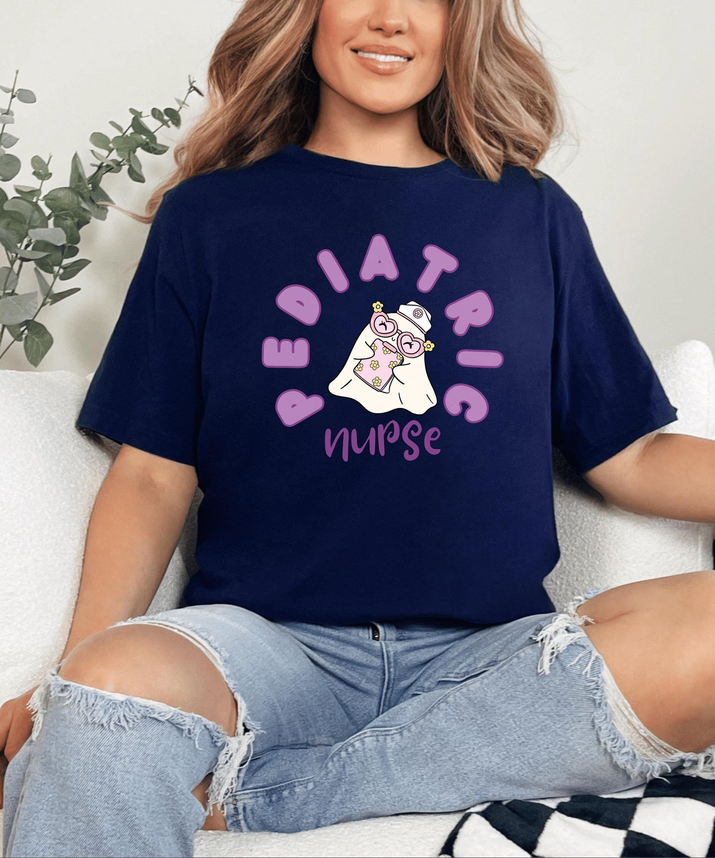 Halloween Cute Pediatric Nurse T-Shirt