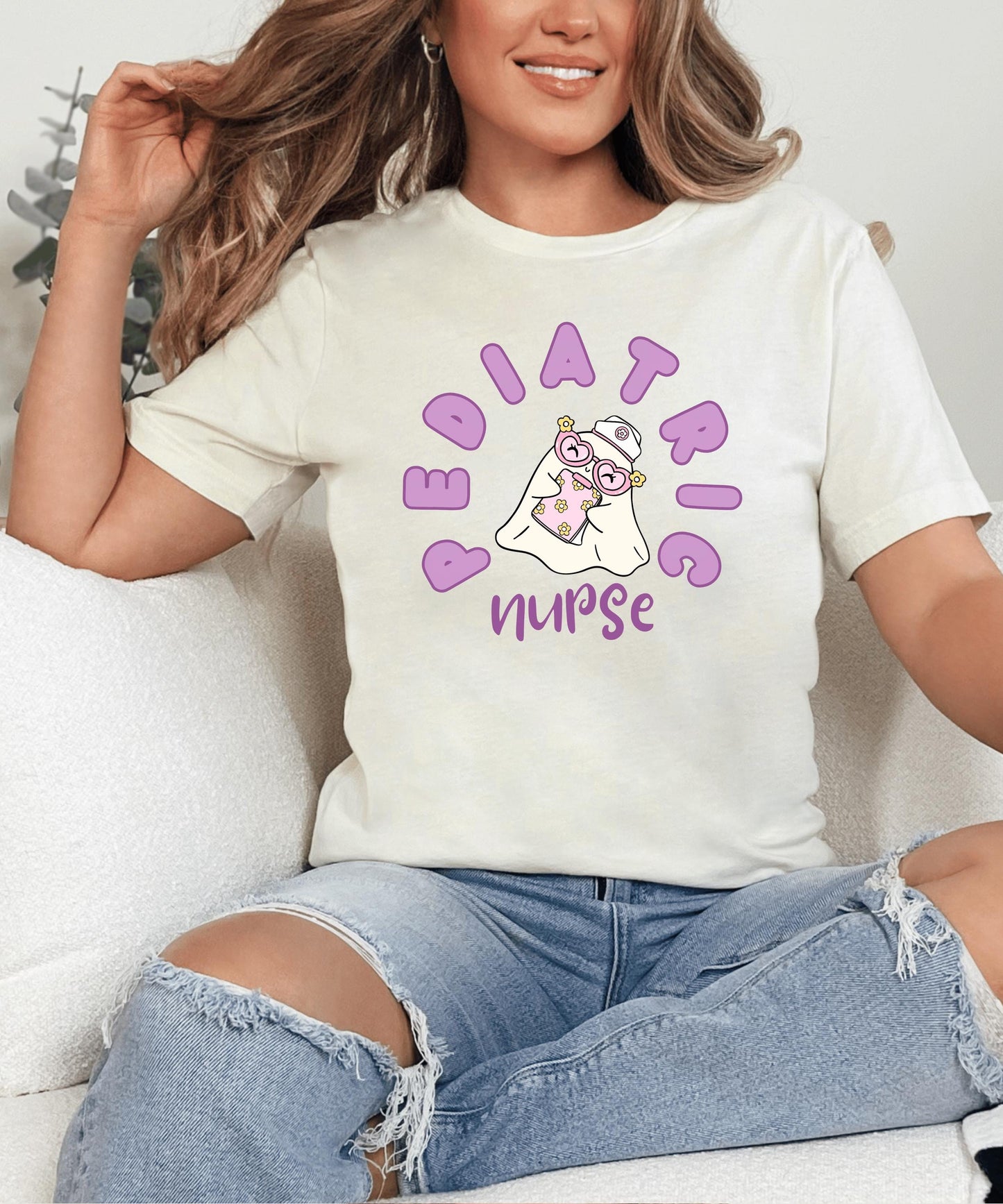 Halloween Cute Pediatric Nurse T-Shirt